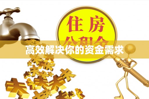 枋寮高效解决你的资金需求