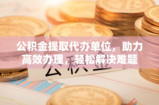 枋寮公积金提取代办单位，助力高效办理，轻松解决难题