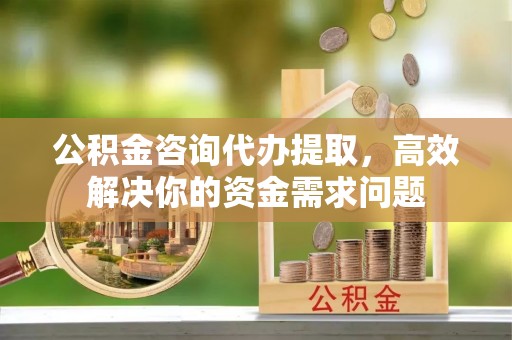 枋寮公积金咨询代办提取，高效解决你的资金需求问题